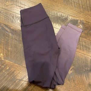 Purple wunder under lululemon leggings